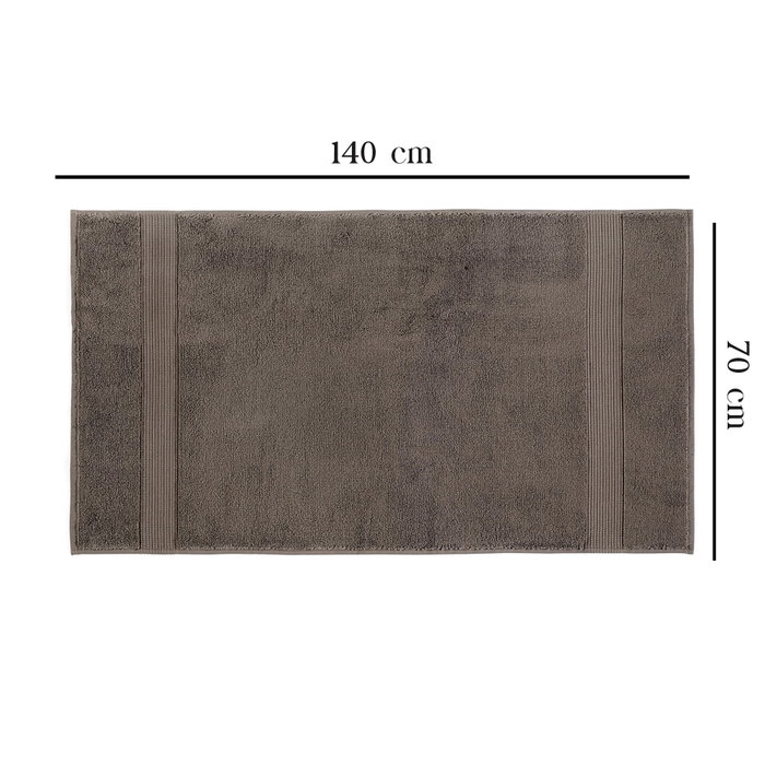 Mijölnir Chicago Bath Toalla de Baño 70 x 140 cm - Marrón Oscuro